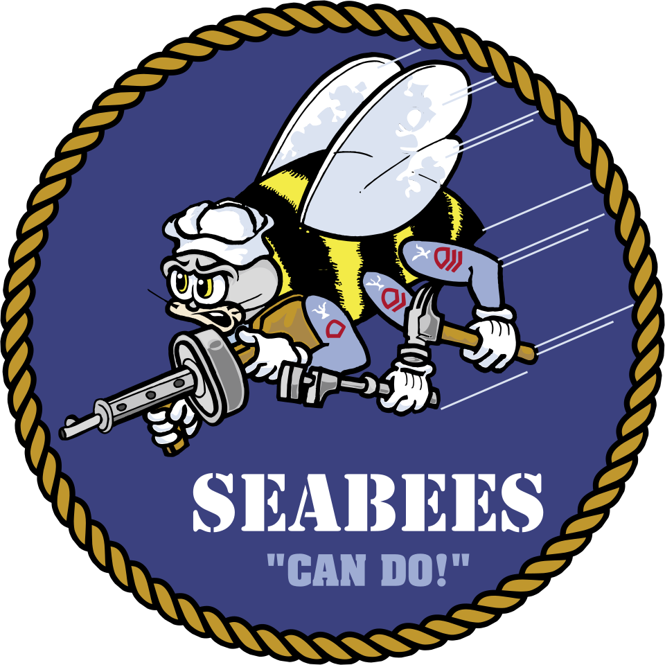 US Seabees emblem, Otis Tuttle
